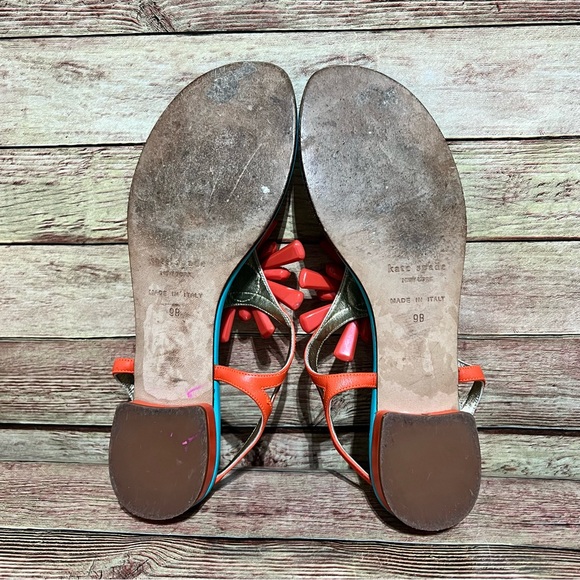 Kate Spade Beaded Floral Strap Sandals - Picture 6 of 8